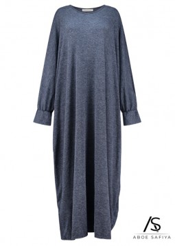 Batwing Sweater "Hajar" Blauw