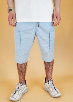 Bermuda Chino "Cargo" Babyblauw van New Heritage