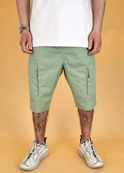 Bermuda Chino "Cargo" Mintgroen van New Heritage