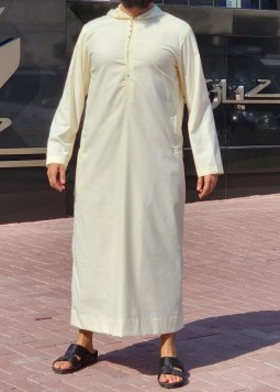 Djellaba Créme van Custom Qamis