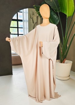 Farasha Abaya "Maysa" Beige - Medina Silk