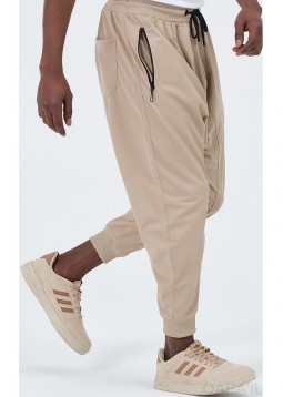 Joggingbroek Beige "LEGER" van Qaba'il