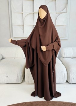 Khimar Set "Dunya" Bruin - Medina Silk