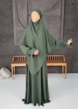 Khimar Set "Farah" Groen - Button