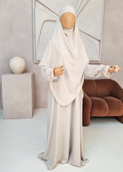 Khimar Set "Safae" Créme - Pofmouwen