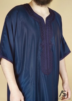 Marokkaanse Kandora "Luxury" Navy van Rafiq