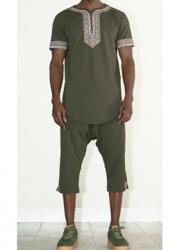 Zomeroutfit "Etniz" Khaki van Qaba'il