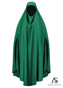 Khimar "Tieback Medina Silk" Donkergroen