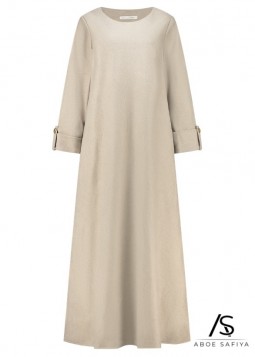 Winter Abaya "Asiya" Beige