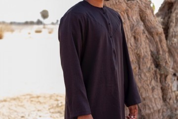 Emirati Zwart van Custom Qamis
