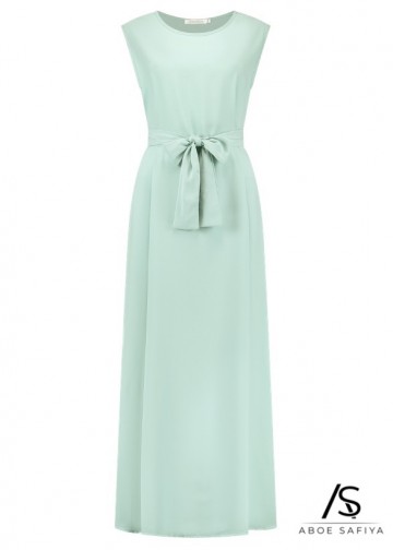 Abaya deluxe aya medina silk mint 2