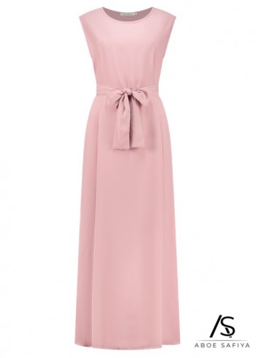 Abaya deluxe aya medina silk roze 2