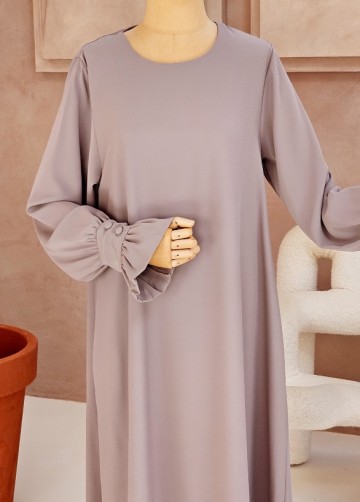 Abaya inaya taupe 2