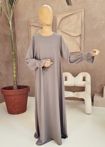 Abaya inaya taupe