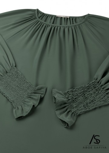 Abaya sawda donkergroen 2