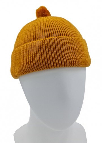 Beanie docker   mosterdgeel