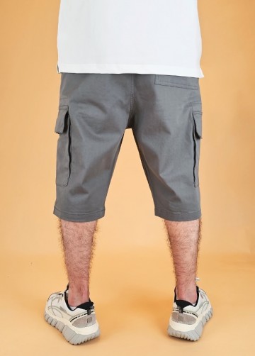 Bermuda cargo tech donkergrijs 4