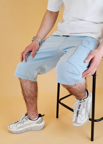 Bermuda cargo tech lichtblauw 3