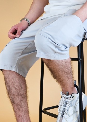 Bermuda cargo tech lichtgrijs 4