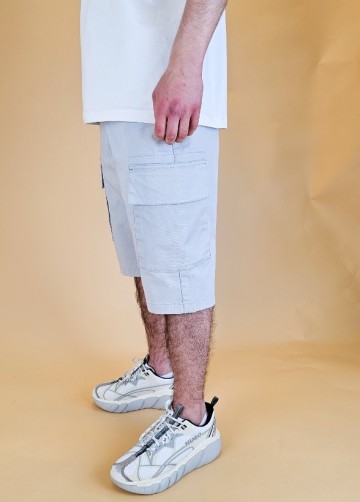 Bermuda cargo tech lichtgrijs