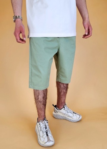 Bermuda chino basic mintgroen 3
