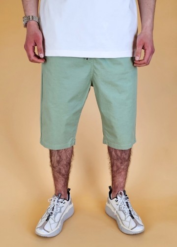 Bermuda chino basic mintgroen