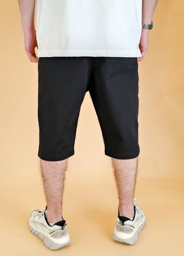 Bermuda chino basic zwart 3