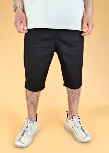 Bermuda chino basic zwart