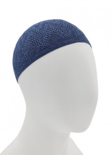 Blauwe gebedsmuts van katoenmix