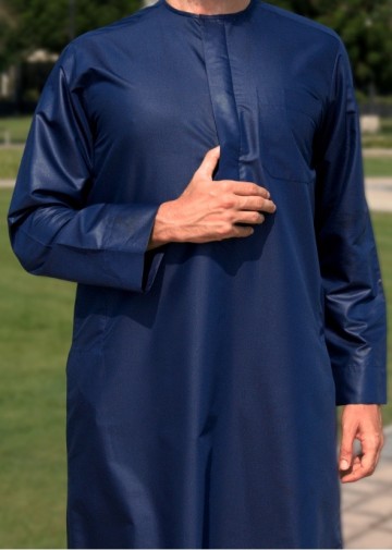 Classic navy platinum van custom qamis