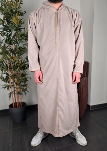 Dikke marokkaanse djellaba casablance beige   rafiq