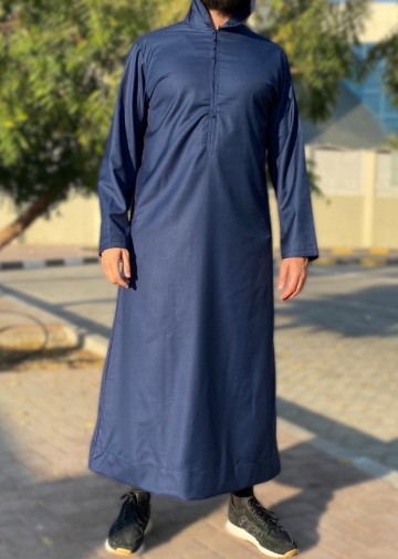 Djellaba cashmere navy