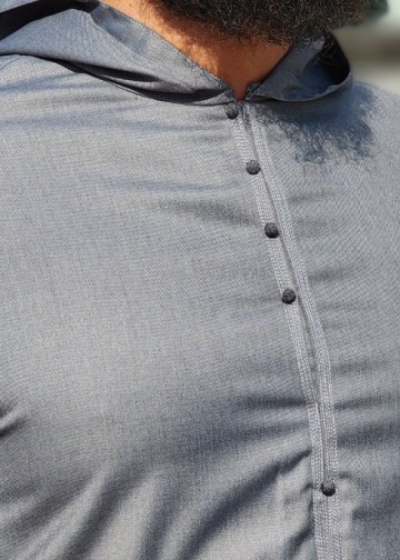 Djellaba Mannen Grijs van Custom Qamis