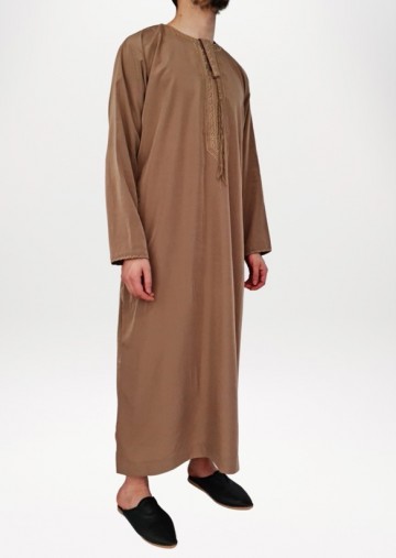 Djellaba mannen qamis kandora man bruin 1