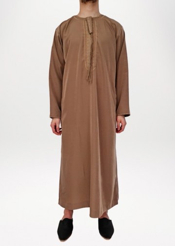 Djellaba mannen qamis kandora man bruin 2