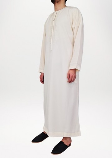 Djellaba mannen qamis kandora man creme 1