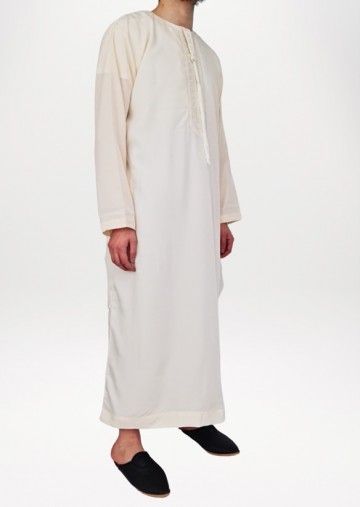 Djellaba mannen qamis kandora man creme 3