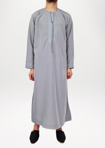 Djellaba mannen qamis kandora man grijs 1