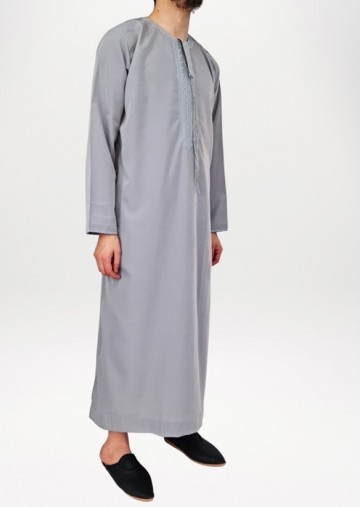 Djellaba mannen qamis kandora man grijs 2