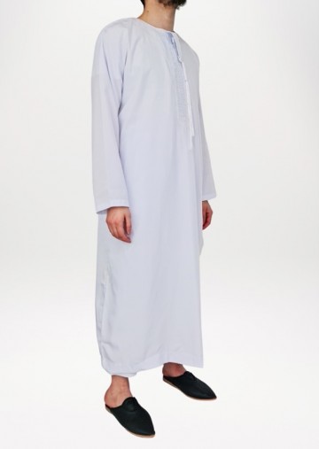 Djellaba mannen qamis kandora man wit 1