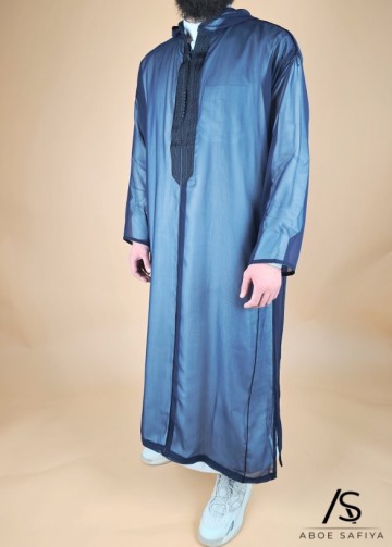 Djellaba muslin navy 2