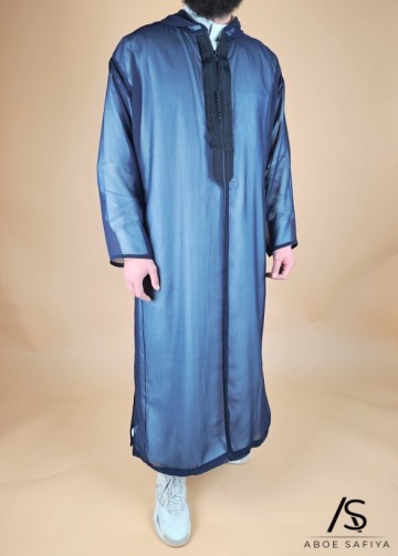 Djellaba muslin navy 3