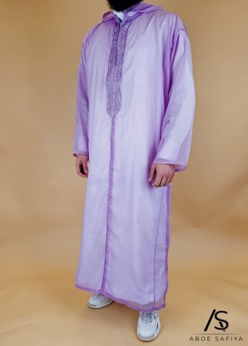 Djellaba muslin violet 2