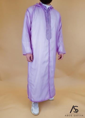 Djellaba muslin violet 3