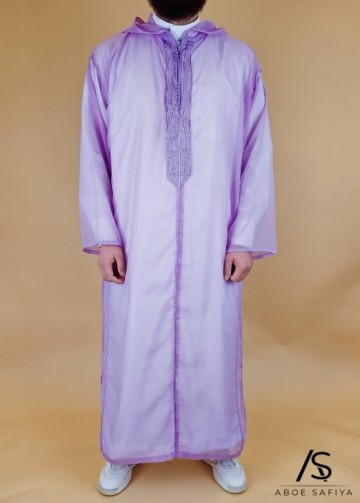 Djellaba muslin violet