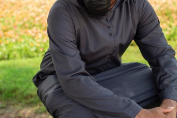 Djellaba Mannen Zwart van Custom Qamis