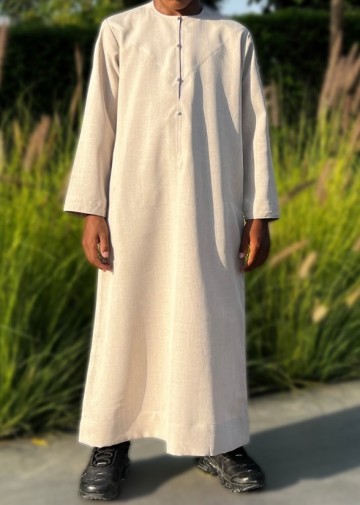 Emirati beige imperial kids   custom qamis 2
