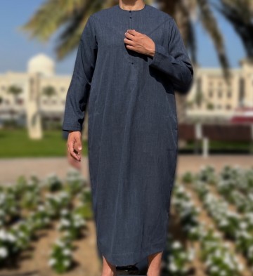 Emirati thobe blauwgrijs imperial van custom qamis 3