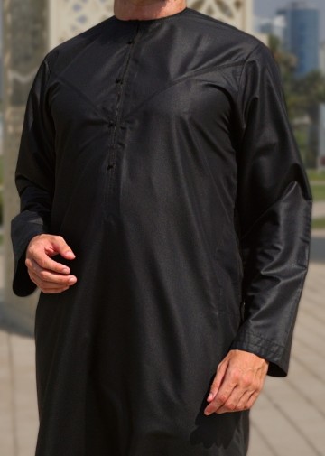 Emirati zwart platinum van custom qamis 2