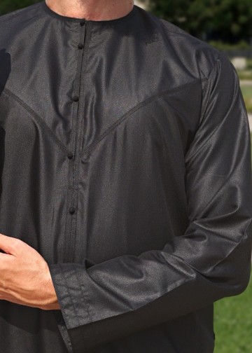 Emirati zwart platinum van custom qamis 3